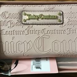 Juicy Couture Macaroon Word Play Triple Gusset zip around wallet