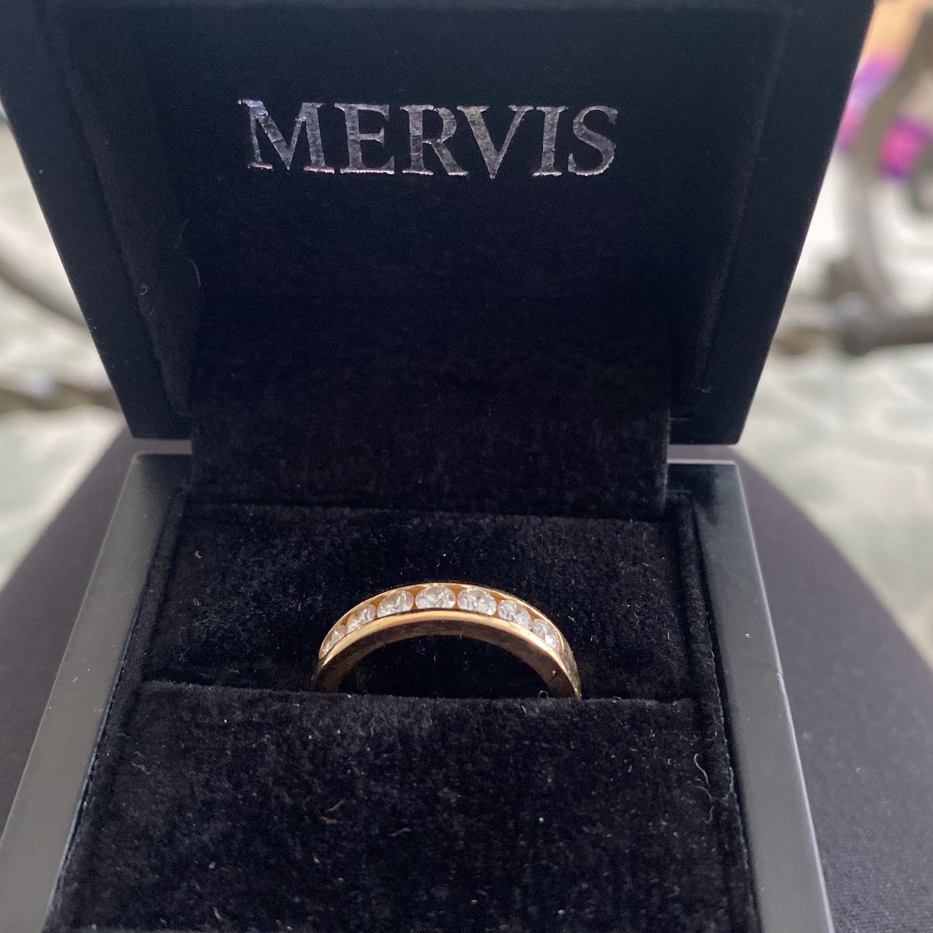  Mervis Diamond Importers Tysons wedding band womens sz 7 worn a few times bought 2018