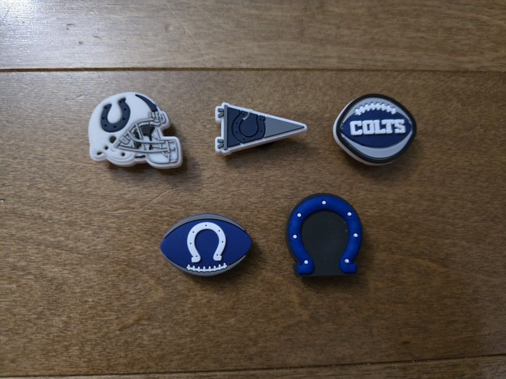 Lot Of 5 Indianapolis Colts Shoe Charms