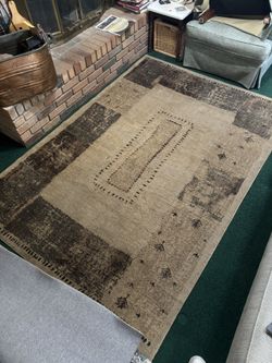 Area Rug Beige Brown Tan