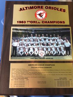 Vintage Baltimore Orioles playing 1983 team only $25