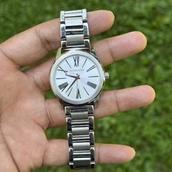Michael Kors Hartman Women's Stainless Steel Silver Dial Quartz Watch