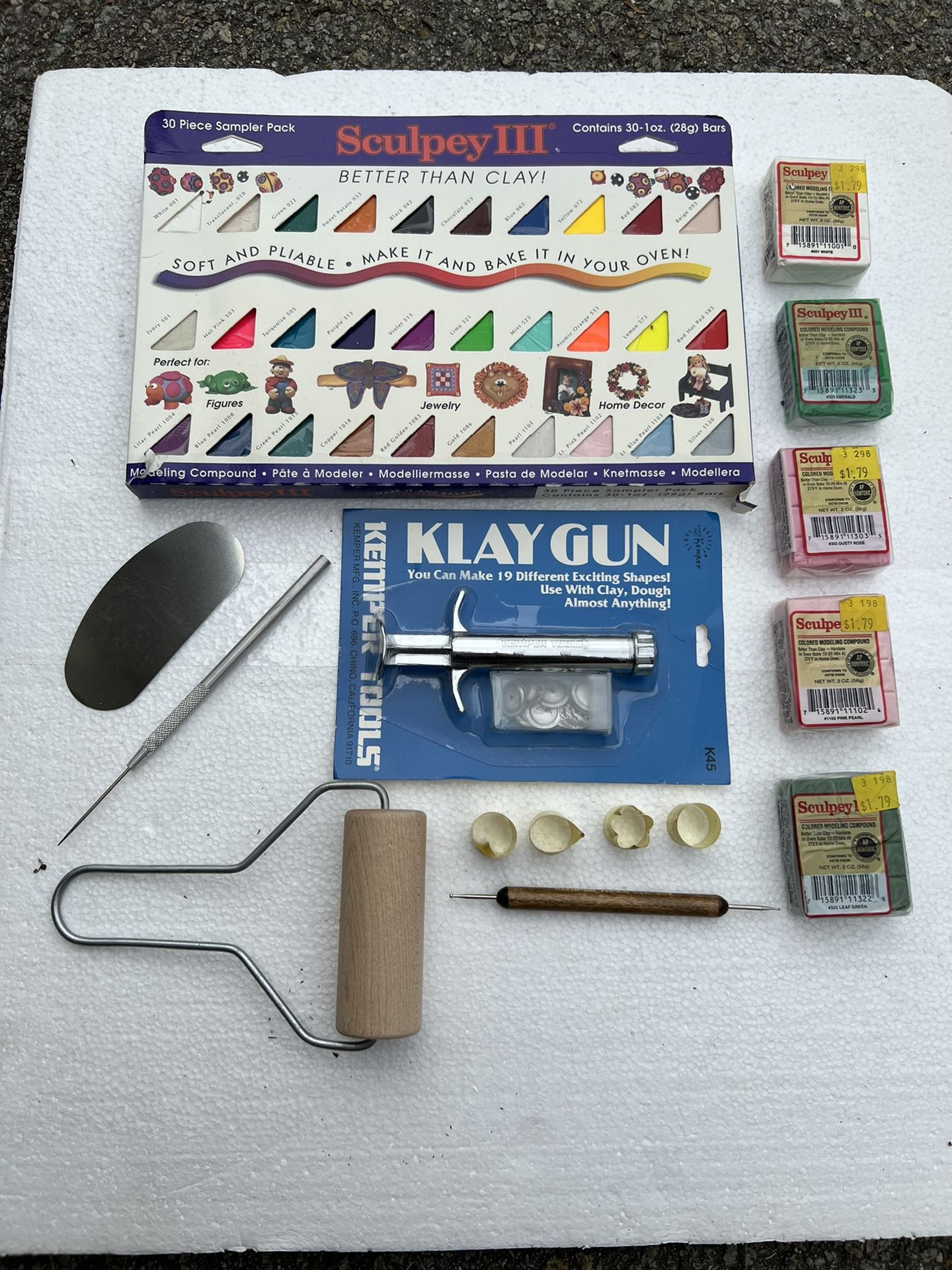 Clay Set Colorful DIY Modelling Tools Kit - Clay, Tools
