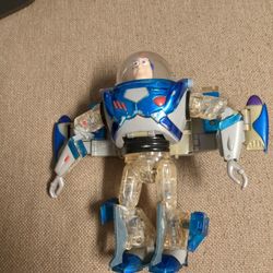 Buzz Lightyear  Metal Morphers Pixar Toy Story 2 Clear Vintage 