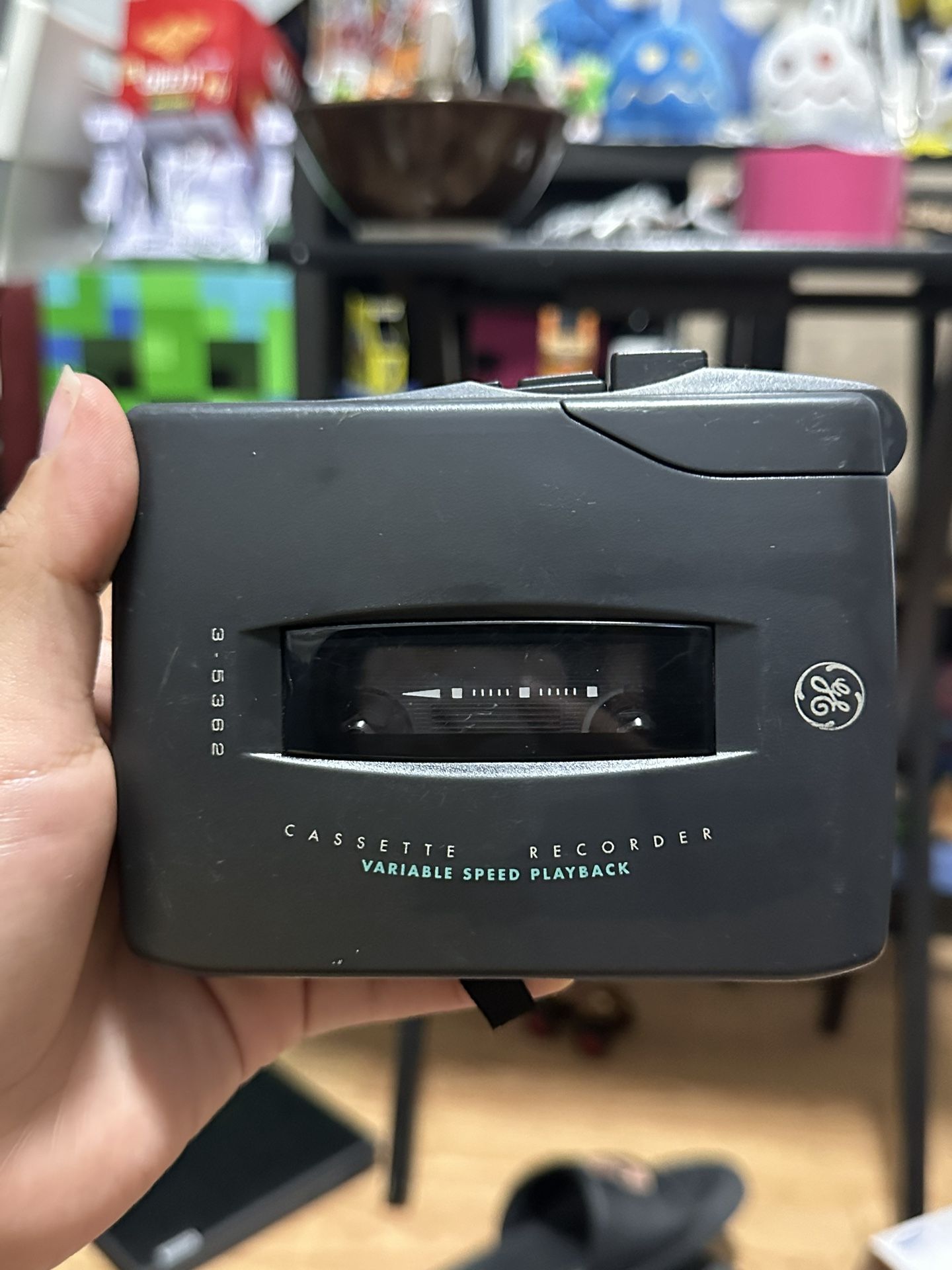GE 3-5362A portable cassette recorder