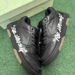 OFF WHITE OUT OF OFFICE FOR WALKING BLACK WHITE SIZE 42EU 9M