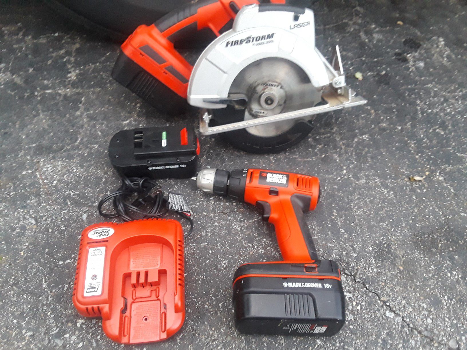 Black and decker circular saw and drill