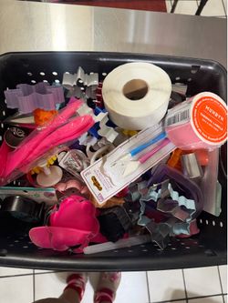 Large lot of cookie cutters, icing tips & baking tools”
