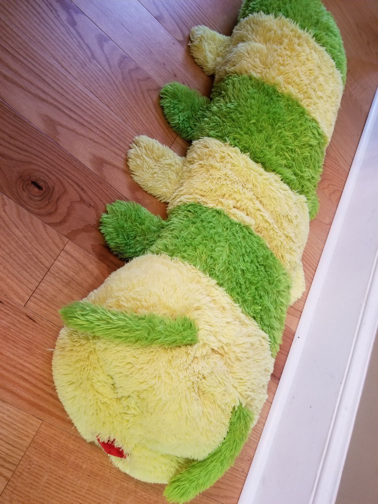 4-ft Giant caterpillar worm stuffed plush animal