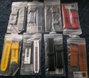 Replacement watch bands black red yellow white grey invicta russian diver