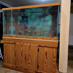 Fish Tank 90 Gallon, Stand, Driftwood. 