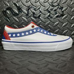 Vans Bold Ni 'Americana'TR White/blue Mens Shoes VN0A3WLPTNT Size 4 & 6