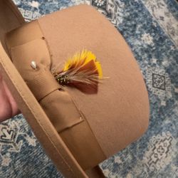 Beige(tan)  GODFATHER Homburg Hat