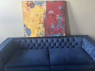 Blue Sofa Set 