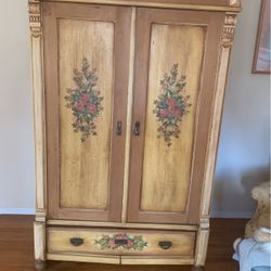 Hand Painted  Armoire 