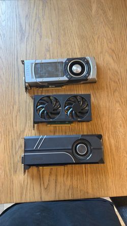 NVIDIA Graphics Card Lot - RTX 3060, GTX 1070 8GB, GTX TITAN (GPU Bundle)