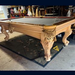 American Heritage Slate 8” Pool Table Billiards Mesa De Billar