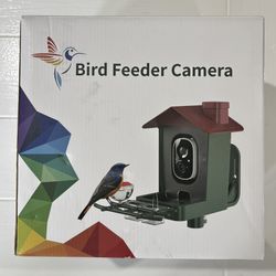 NEW Solar Powered Outdoor Bird Feeder w/ Camera Smart Birdfeeder 2K HD - $50