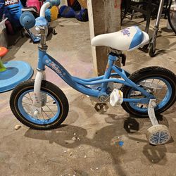 12 In Toddler Bike With Training Wheels Like New