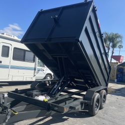 Scissor Lift Dump Trailer 