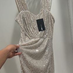 Brand New Sequin Dress With Slit On Side