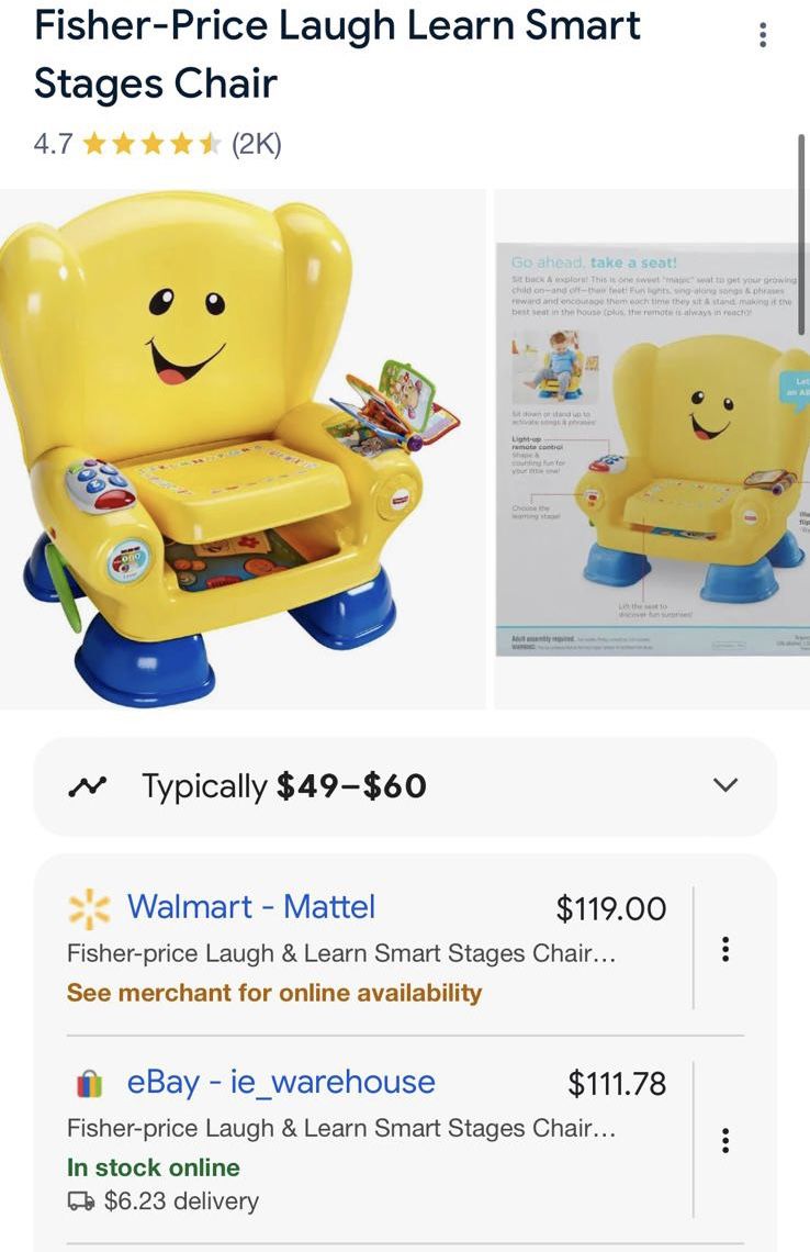Fisherprice Laugh And Learn Smart Chair