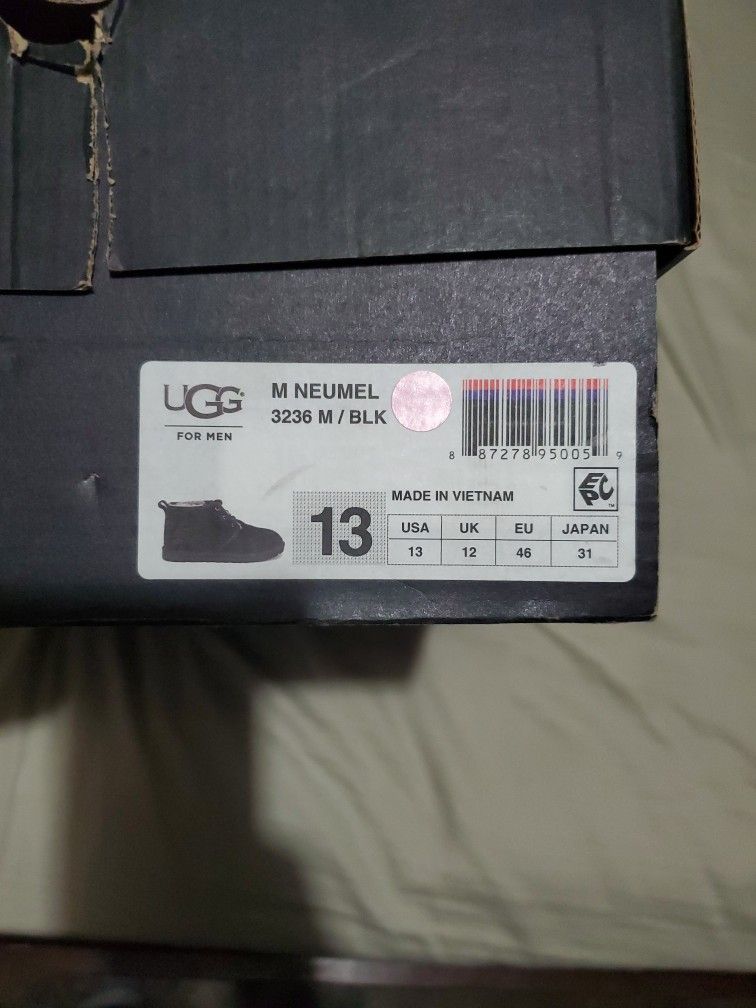 Brand New Men's Low Ugg Boot Size 13