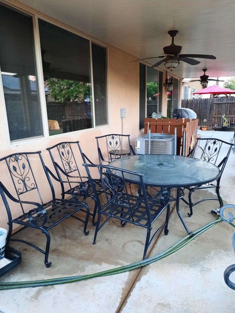 Metal Table And Chairs