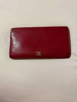 Vintage Chanel Red Leather Wallet | 2002–2003 | Made in France