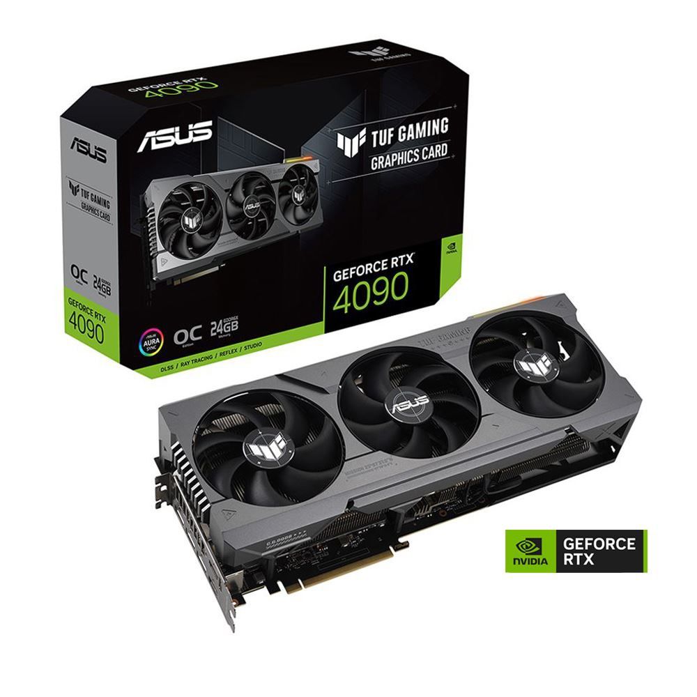 GeForce RTX 4090 TUF Gaming RGB Overclocked Triple-Fan 24GB GDDR6X PCIe 4.0 Graphics Card