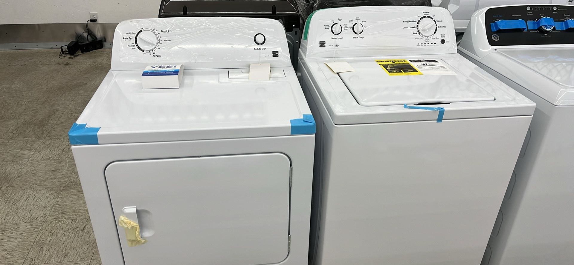 New Kenmore Top Load Washer And Dryer - Financing With $53 Down