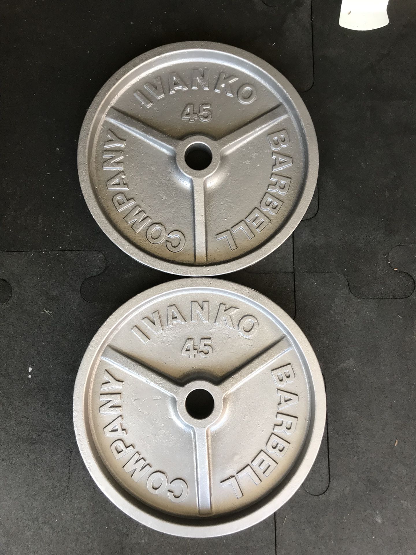 Ivanko Olympic weights (2x45s) for $80 Firm!!!