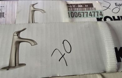 Kohler Easmor Single Handle Bathroom Faucet In Brushed Nickel With 4" Deckplate