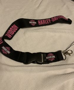 Harley Davidson pink lanyard