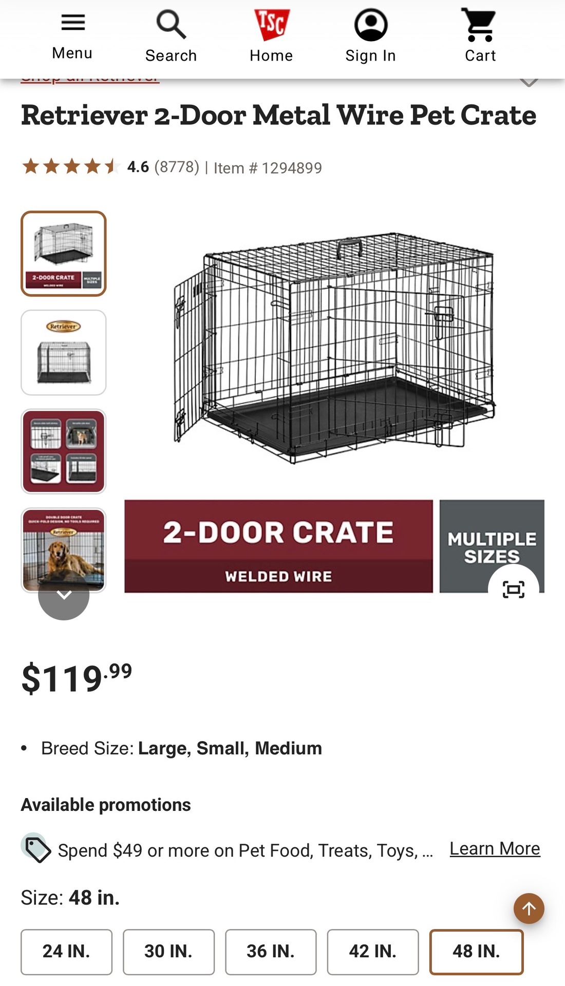 Large Dog Crate
