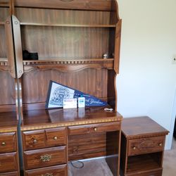 Desk And Dresser Set