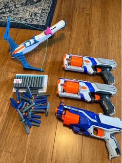 Nerf Blaster Bundle with 35+ Darts (Includes Unopened Dart Pack!)