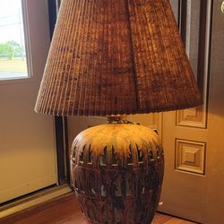 Antique Lamp 35" Tall 