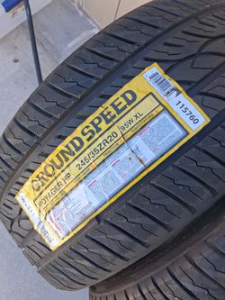 2 new tires 245/35/20 Ground Speed..