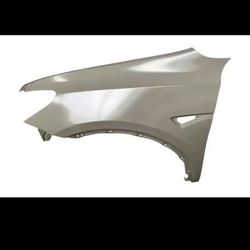 2020-2023 Tesla Model Y Front Passenger LH side Fender Assembly - #w5024 NEEDS REPAIRING (Bent)