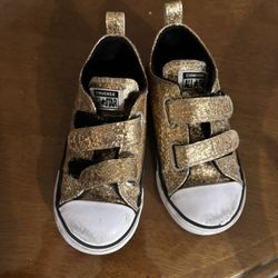 Gold Glitter Converse 