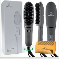 Beard And Hair Brush Straightener For Men