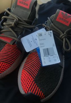 Men’s New Adidas Originals Prophere olive red orange