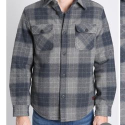 Jachs Men's Fleece Lined Shirt Jacket 
