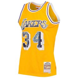 Los Angeles Lakers Shaquille O'Neal  Mitchell Ness 75th Diamond Swingman Jersey