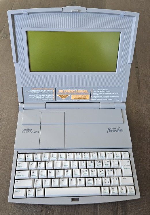VINTAGE Brother Super PowerNote PN-8500MDSe Laptop
Untested NO Adapter AS IS