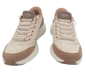 Skechers Martha Stewart Slip-Ins Hands Free Quilted Sneakers Taupe Womens Size 9