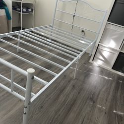White Twin Bed Frame