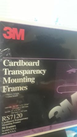 3M 50 Cardboard Transparency Mounting Frames