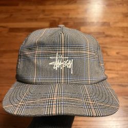 Stussy Glen Low Pro SnapBack Hat Plaid